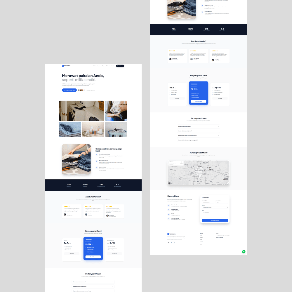 Laundry Landing Page - Tampilan screenshot 3