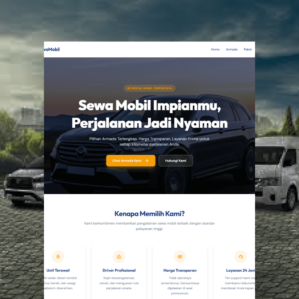 Rental & Sewa Mobil - Tampilan screenshot 1