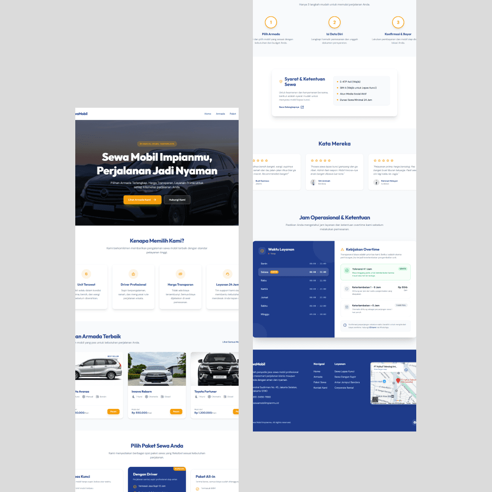 Rental & Sewa Mobil - Tampilan screenshot 3