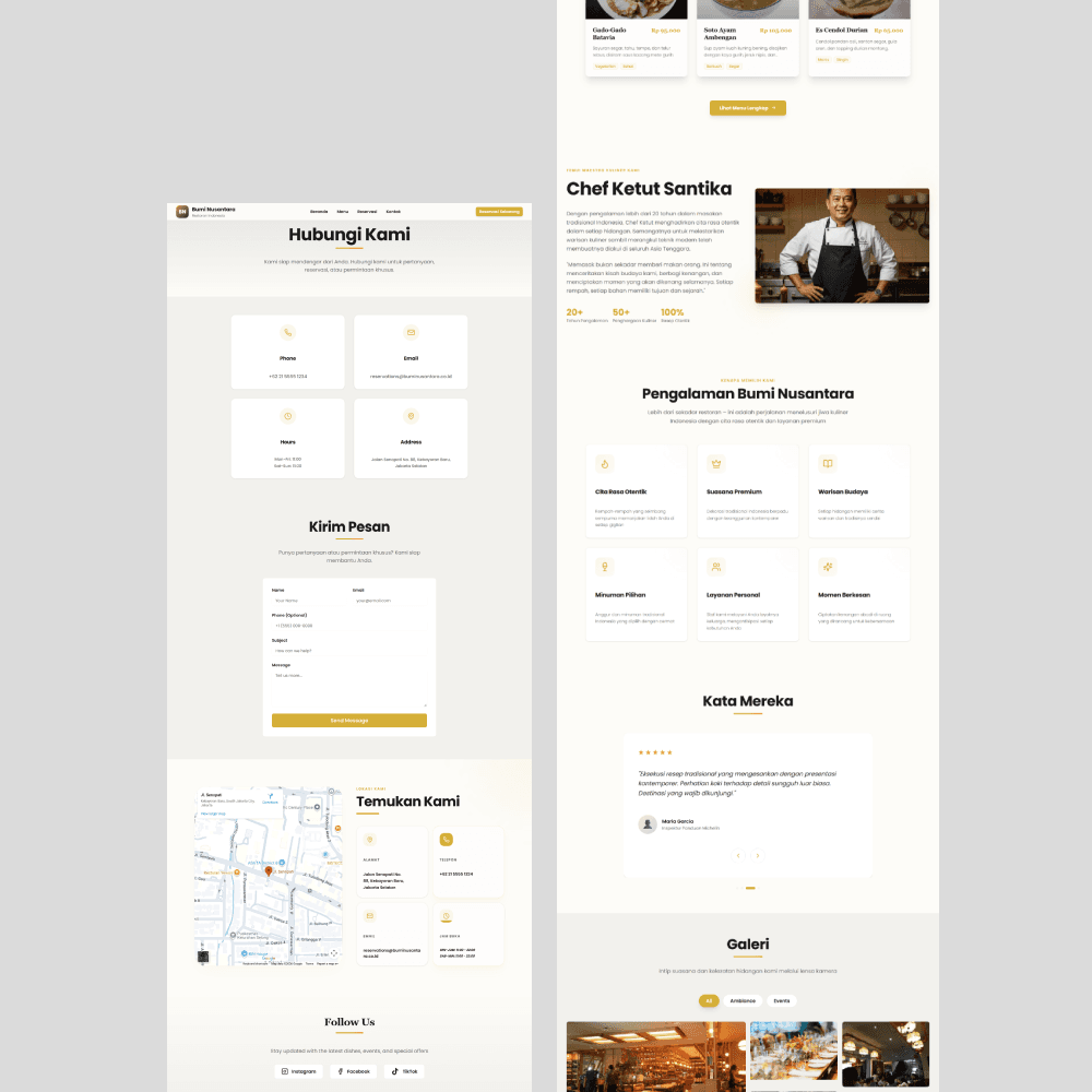 Website Restoran & Kuliner UMKM - Tampilan screenshot 3
