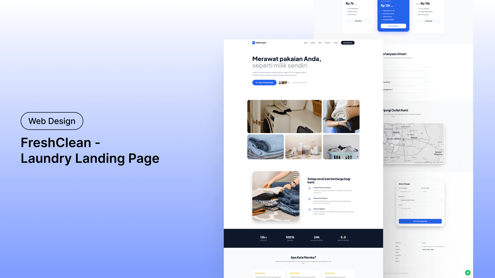 Template Laundry Landing Page - Website Landing Page untuk Jasa Laundry Kiloan